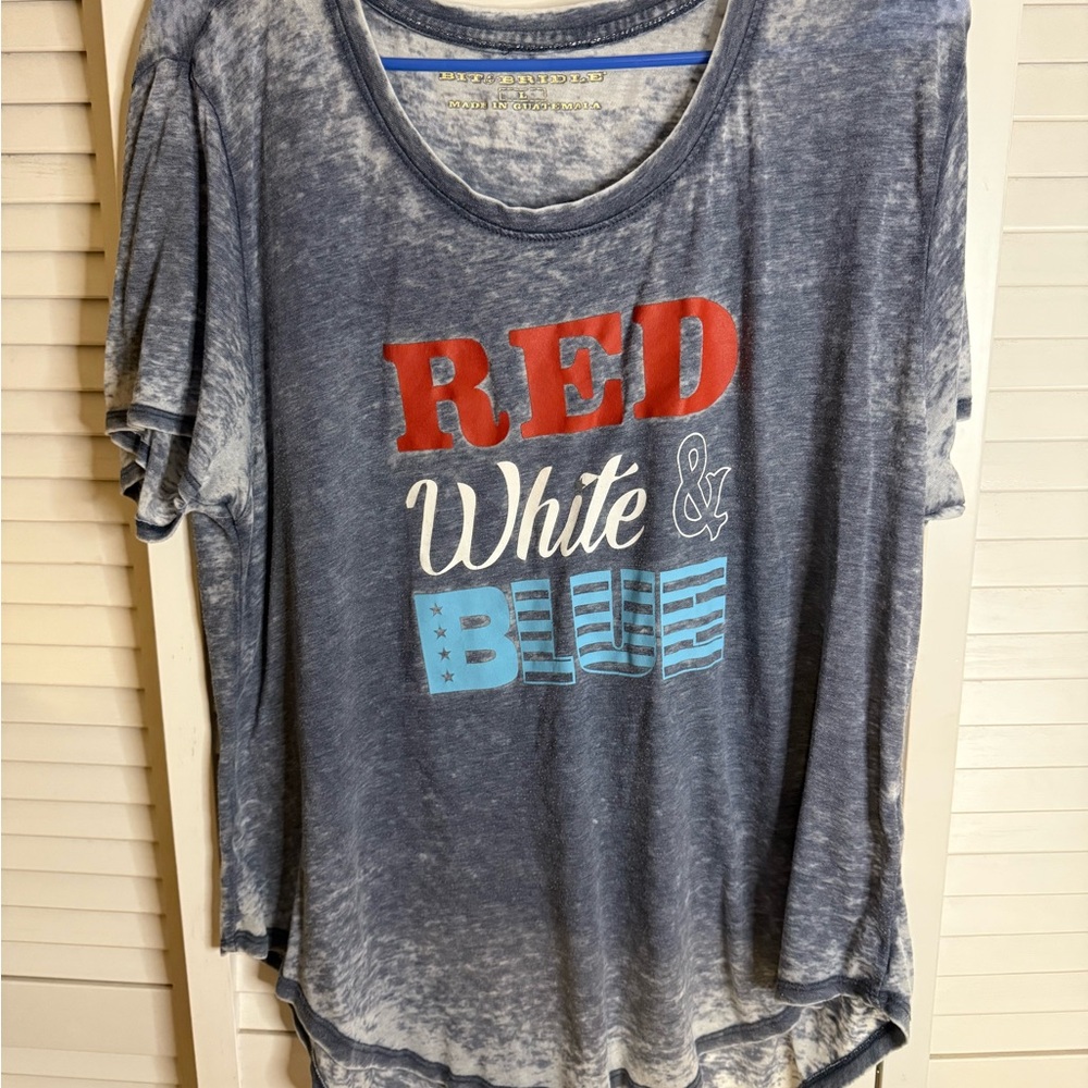 Blue Graphic Women's Top